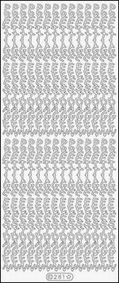 Sticker vel Prettige Feestdagen verticaal  10 x 23 cm