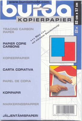 Burda kopierpapier blauw rood