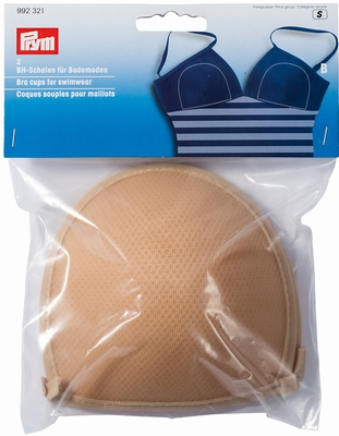 BH-inlegcups voor badkledij huidkleurig, Maat B  1 paar