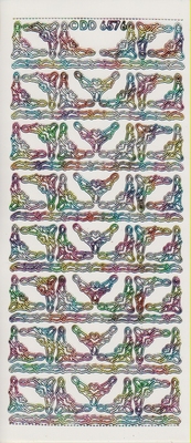 Stickervel hoek  10 x 23 cm