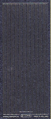 Stickervel 1004 glitter zwart  10 x 23 cm