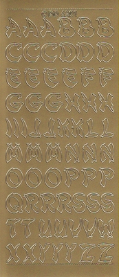 Stickervel dd6201 goud  10 x 23 cm