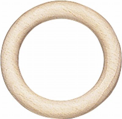 Houten Ring 85mm Ø, 13 mm dik  1 stuks