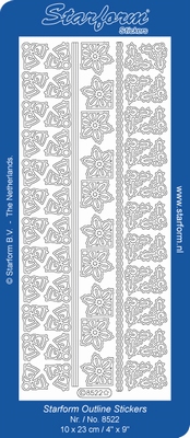 Starform Outline Stickers  10 x 23 cm