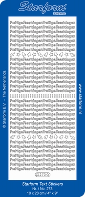 Starform Text Stickers 273  10 x 23 cm