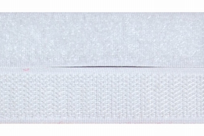 Klittenband 50mm breed, wit  0,50 Meter
