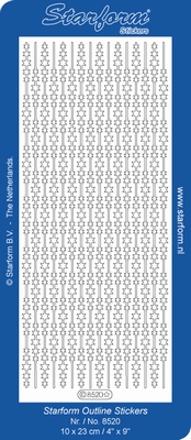 Starform Outline Stickers  10 x 23 cm