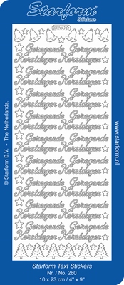 Starform Text Stickers 260  10 x 23 cm