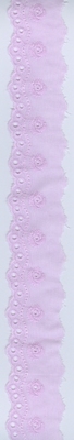 Festonkant Rose  1 meter