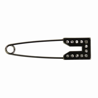 Kiltspeld 80 mm, Zwart met strass