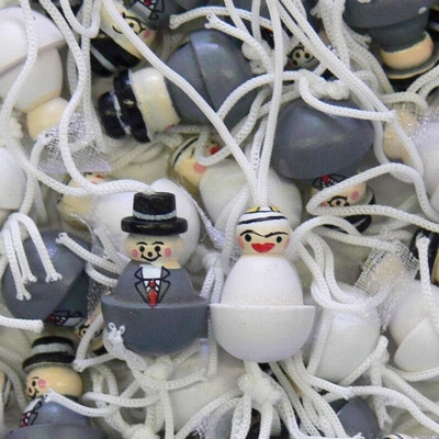 Gelukspoppetjes Bruid & Bruidegom  10 stuks