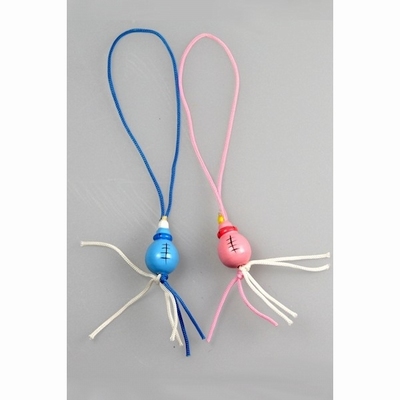 Gelukspoppetjes Flesje Roze  5 stuks