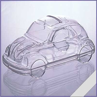 Transparante VW Kever 11 cm