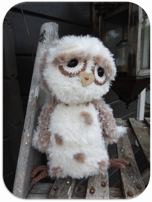 Haakpakket Funny Furry Owl Soft lichtbruin