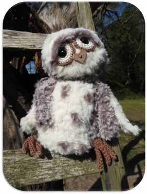 Haakpakket Funny Furry Owl Soft donkerbruin