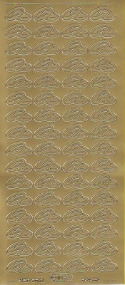 Stickervel Ringen  10 x 23 cm
