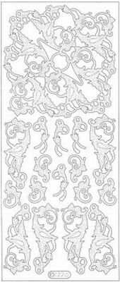 Sticker vel Ornamenten  10 x 23 cm
