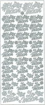 Sticker vel Zomaar  10 x 23 cm