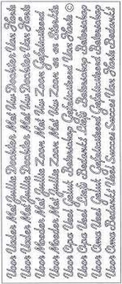 Sticker vel Mix Opa & Oma  10 x 23 cm