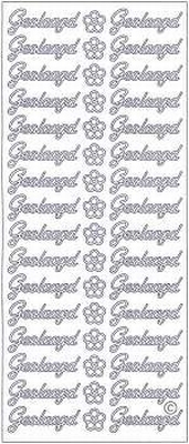 Sticker vel Geslaagd  10 x 23 cm