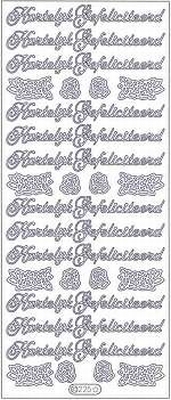 Sticker vel Hartelijk Gefeliciteerd 2  10 x 23 cm