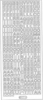 Sticker vel Verticale Teksten  10 x 23 cm