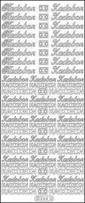 Sticker vel Kadobon  10 x 23 cm