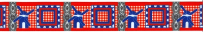 Molen op rood Lint 1 meter Molen op rood Lint 1 meter