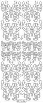 Sticker vel Vlinder  10 x 23 cm
