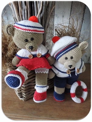 Haakpakket Funny bears Rody & Amy