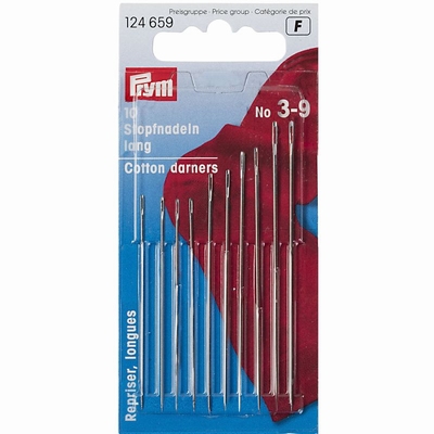 Stopnaalden lang staal No. 3-9 ass.