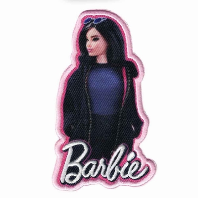 Applicatie Barbie geborduurd