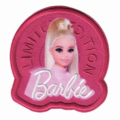 Applicatie Barbie geborduurd