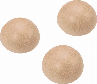 Houten Halve Bollen  14 Stuks