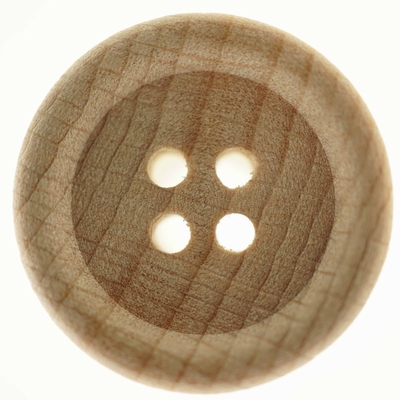 Houten Knoop  Per Stuk