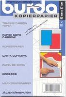 Burda kopierpapier blauw rood 