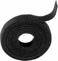Klittenband Back to Back 25mm breed zwart 0,50 Meter