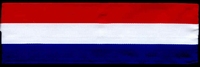Rood Wit Blauw Lint 1 meter