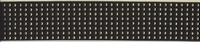 Elastiek 6 cm zwart met gouden plak studs 1 meter