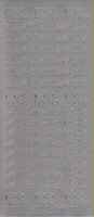 Stickervel It's a Girl / a new baby girl zilver 10 x 23 cm