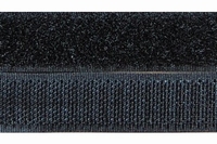 Klittenband 50mm breed, zwart 0,50 Meter