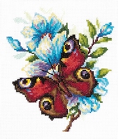 Borduurpakket Peacock butterfly - Chudo Igla 