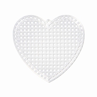 Plastic stramien hart 7,5 cm 4 stuks