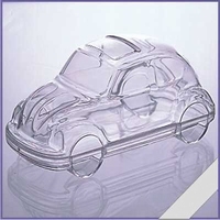Transparante VW Kever 11 cm 