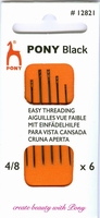 Pony Black Easy Threading 4-8mm 