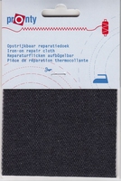 Reparatiedoek Jeans Zwart 10 x 40 cm