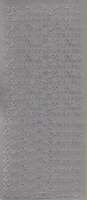 Stickervel Van Harte Beterschap zilver 10 x 23 cm