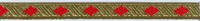 Sinterklaasband - Goud - Rood 1 meter