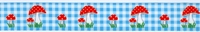 Padenstoelen Lint Blauw 1 meter