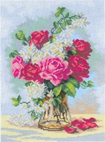 Boeket rozen op vaas  
